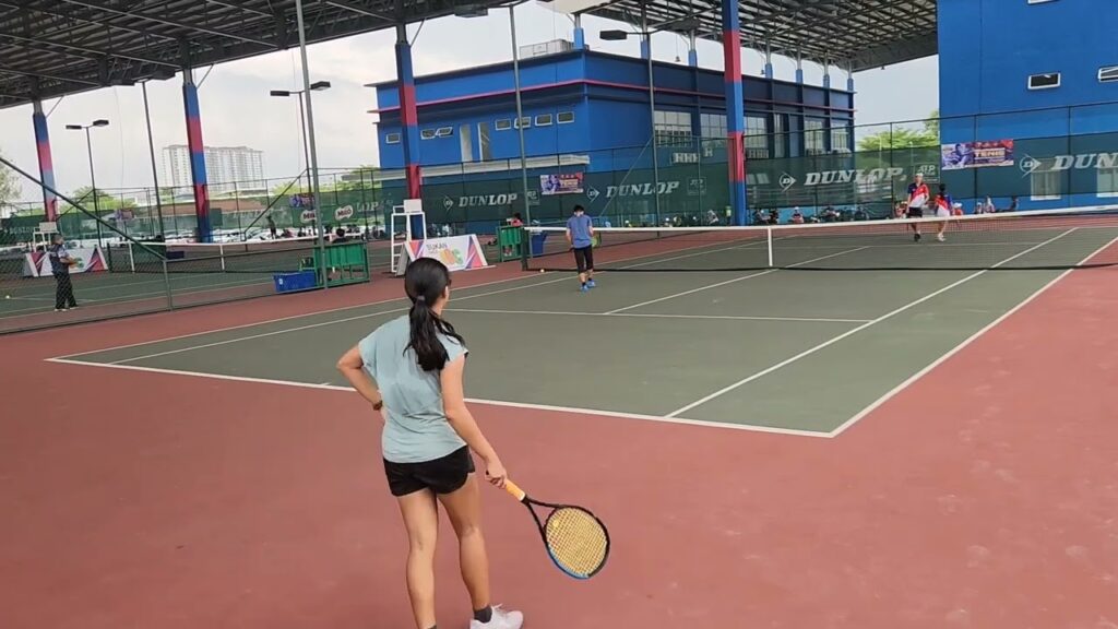 Playing Tennis at MSMM Johor Bahru