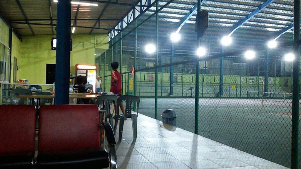 Playing Tennis Indoors at KDA Johor Bahru